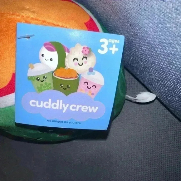 NWT!! Cuddly Crew Sushi Plush Toy / Green & Orange - Picture 3 of 9